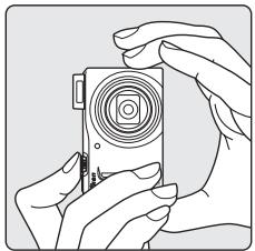NIKON COOLPIX S9100 - Use both hands and ready the camera. - 2