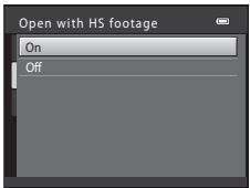 Open with HS footage On Off