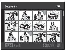 Protect MENU Back ON/OFF