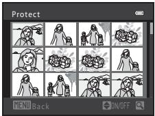 Protect MENU Back ON/OFF