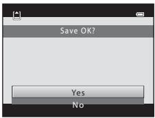 Save OK? Yes No