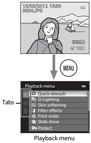 NIKON COOLPIX P510 - Using Menus (the MENU Button) - 2