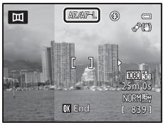 NIKON COOLPIX P510 - AE/AF-L (Exposure Lock) Indicator - 1