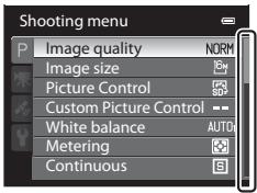 NIKON COOLPIX P510 - When the Menu Contains Two or More Pages - 1