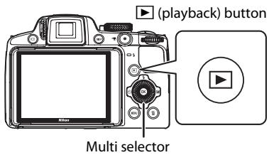 NIKON COOLPIX P510 - Press the  (playback) button. - 1