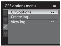 NIKON COOLPIX P510 - Changing the GPS Settings (GPS Options Menu) - 1