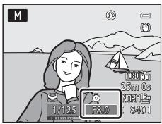 NIKON COOLPIX P510 - Rotate the multi selector to set an aperture value. - 2