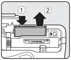 NIKON COOLPIX P510 - Removing Memory Cards - 1