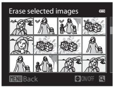 NIKON COOLPIX P510 - Operating the Erase Selected Images Screen - 1