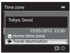 NIKON COOLPIX P510 - Setting the Travel Destination Time Zone - 3