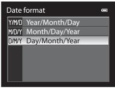 NIKON COOLPIX P510 - Setting the Display Language, Date, and Time - 6