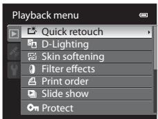 NIKON COOLPIX P510 - Features Available inPlayback Mode (Playback Menu) - 1