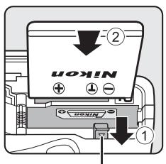 NIKON COOLPIX P510 - Preparation 1 Insert the Battery - 2