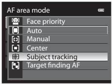 NIKON COOLPIX P510 - Rotate the multi selector to select Subject tracking, and press the OK button. - 1