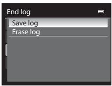 NIKON COOLPIX P510 - Select Save log, and press the OK button. - 1