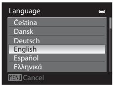 NIKON COOLPIX P510 - Setting the Display Language, Date, and Time - 2