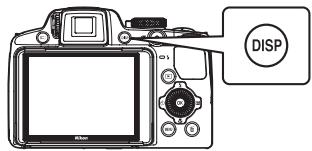 NIKON COOLPIX P510 - Switching the Information on the Monitor (DISP button) - 1