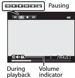 NIKON COOLPIX P510 - Operations available during movie playback - 1