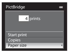 NIKON COOLPIX P510 - Choose Paper size and press the OK button. - 1