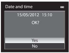 NIKON COOLPIX P510 - Press  or  to choose Yes and press the OK button. - 1