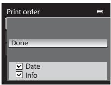 NIKON COOLPIX P510 - Choose whether or not to also print shooting date and shooting information. - 1