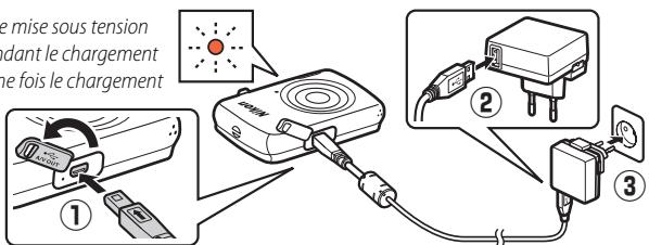 NIKON COOLPIX S01 - Rechargez l'appareil photo. - 1