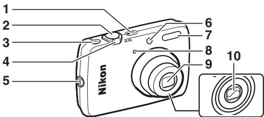 NIKON COOLPIX S01 - Nomenclature de l'appareil photo - 1