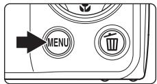 NIKON COOLPIX S225 - Press the MENU button. - 1