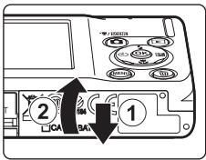 NIKON COOLPIX S225 - Inserting Memory Cards - 1