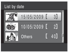 NIKON COOLPIX S225 - Selecting a Date in List by Date Mode - 3
