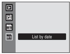 NIKON COOLPIX S225 - Selecting a Date in List by Date Mode - 2