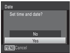 NIKON COOLPIX S225 - Choose Yes and press the Ⓞ button. - 1