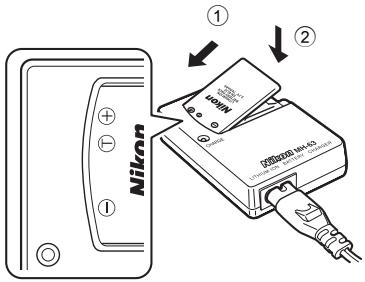 NIKON COOLPIX S225 - Charge the battery. - 1