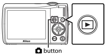 NIKON COOLPIX S225 - Press the ▶ button. - 1