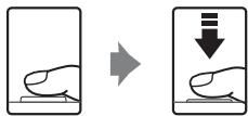 NIKON COOLPIX S225 - Press the shutter-release button halfway. - 1