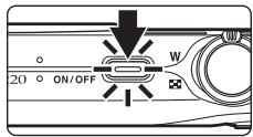 NIKON COOLPIX S225 - Press the power switch to turn on the camera. - 1