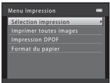 NIKON COOLPIX S6500 - Sélectionnez Sélection impression, Imprimer toutes images ou Impression DPOF puis appuyez sur la commande Ⓞ. - 1