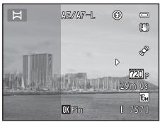 NIKON COOLPIX S6500 - Appuyez sur la commande Ⓔ lorsque la prise de vue est terminée. - 1