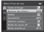 NIKON COOLPIX S6500 - Lors de l'affichage des menus - 3