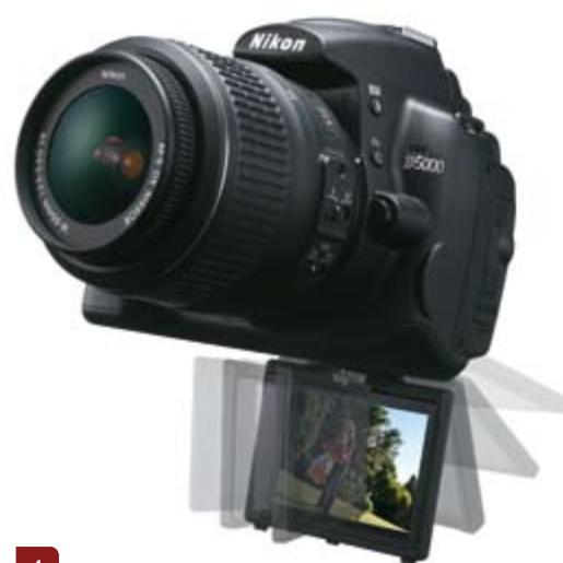 NIKON D5000 - Regardez le monde autrement :mode Live View avec le nouveau moniteur 2,7 pouces à inclinaison variable - 2