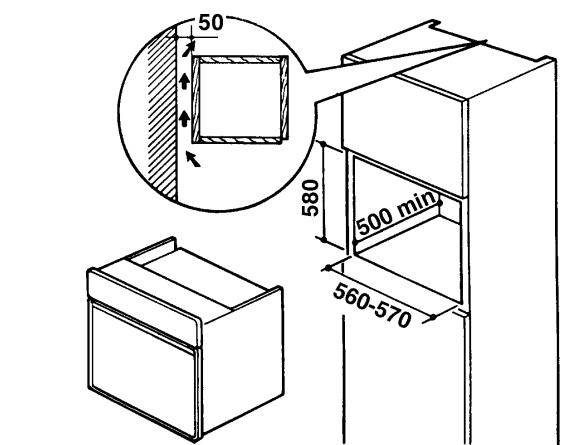 FAURE CFM722N - Fixation dans le meuble - 2
