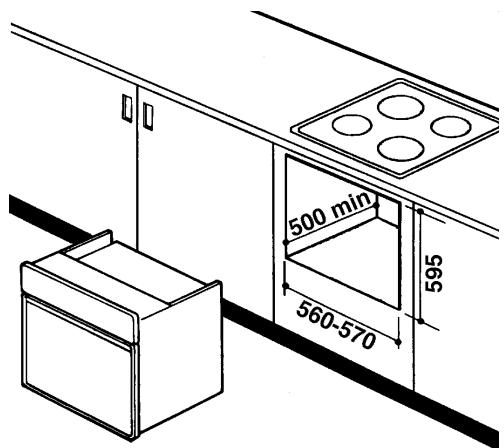 FAURE CFM722N - Fixation dans le meuble - 3