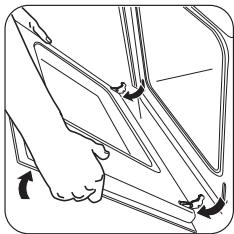 FAURE FOB362X - Nettoyage de la porte du four - 3