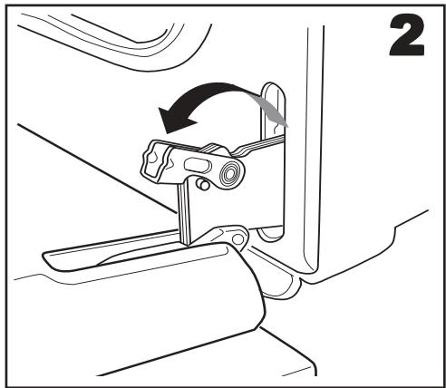 FAURE FYB462N - Décrocher la porte du four - 2