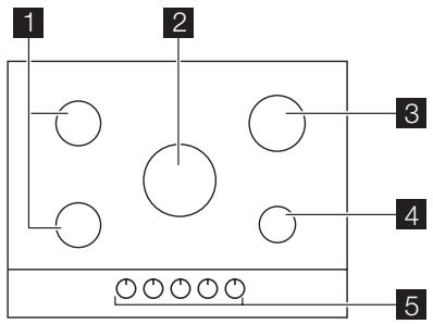 FAURE FGG75524XA - Plan de cuisson - 1