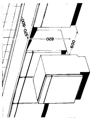 FAURE LVO103 W1 - Encastrement de l'appareil - 1