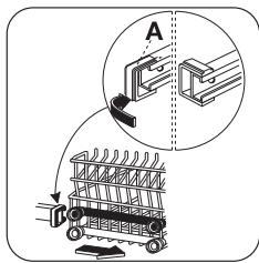 FAURE FDF516 - Adjustment of the height of the upper basket - 2