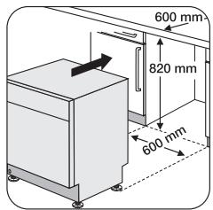 FAURE FDF516 - Fitting under a counter - 1