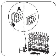 FAURE FDF516S - Adjustment of the height of the upper basket - 3