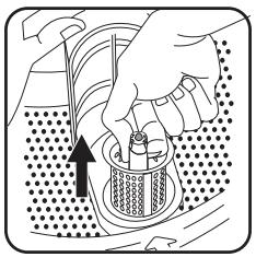 FAURE FWH6100P - Cleaning the drain filter - 5